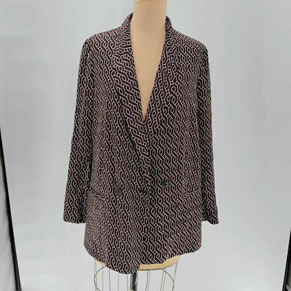 GP & J Baker x H&M Black Patterned Jacket (Us 8 ) - Picture 8 of 14